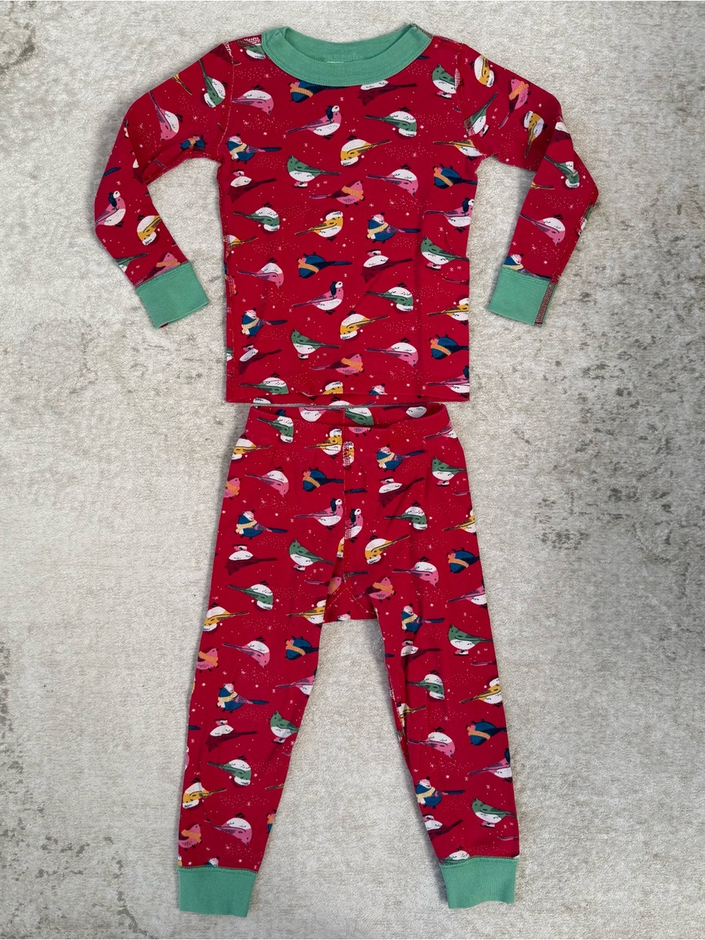 Hanna Andersson Christmas Bird Long Johns